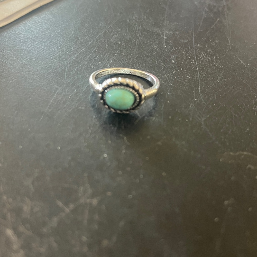 Turquoise Stone Silver Ring